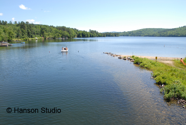 Ashland, NH - Little Squam Lake from Covered Bridge